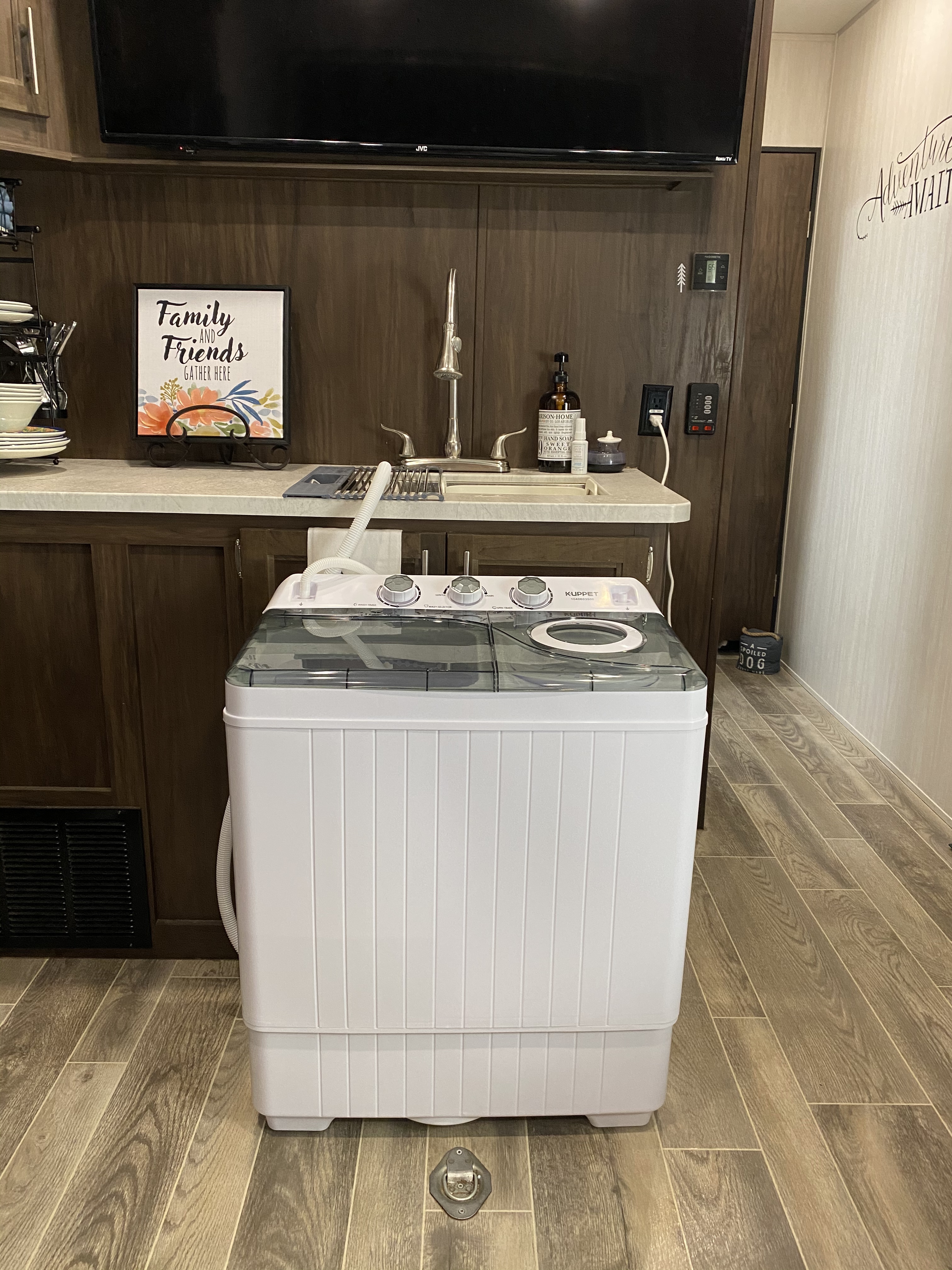 【Appliances】KUPPET Compact Twin Tub Portable Mini Washing Machine 26lbs Capacity, Washer & Spiner