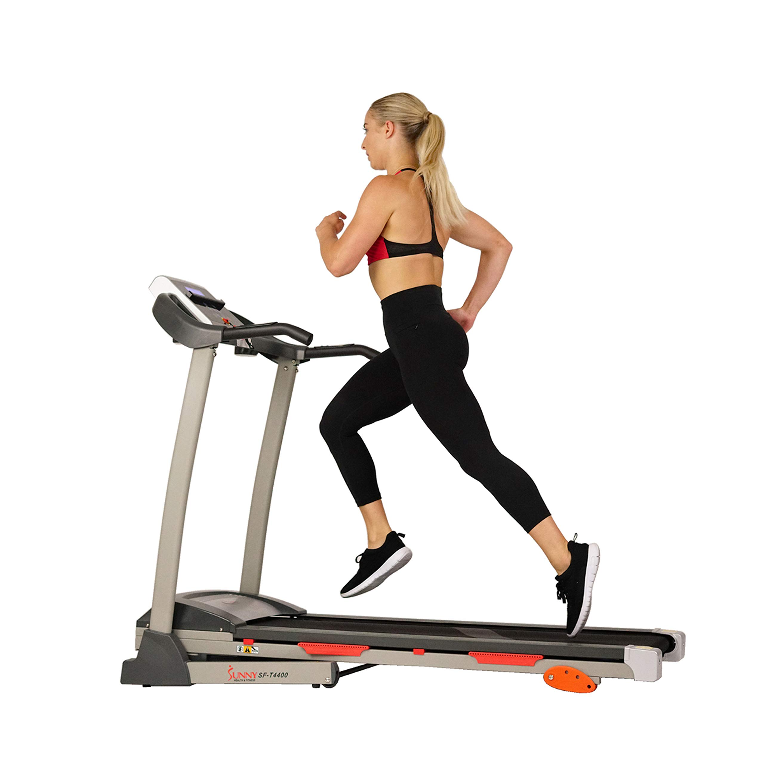 【Sports&Outdoors】Folding Incline Treadmill with Optional Exclusive SunnyFit App & Smart Bluetooth Connectivity