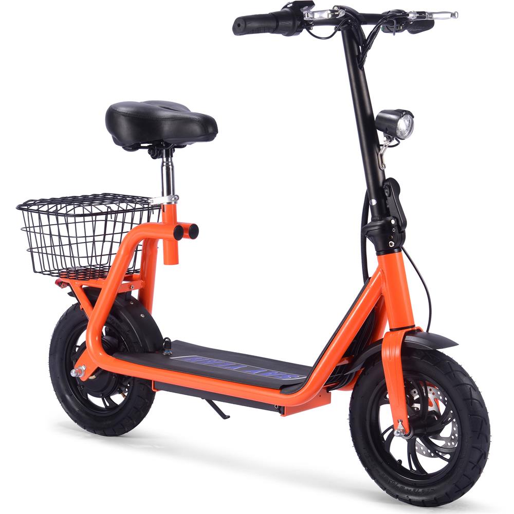 MotoTec Metro 36v 350w Lithium Electric Scooter Orange