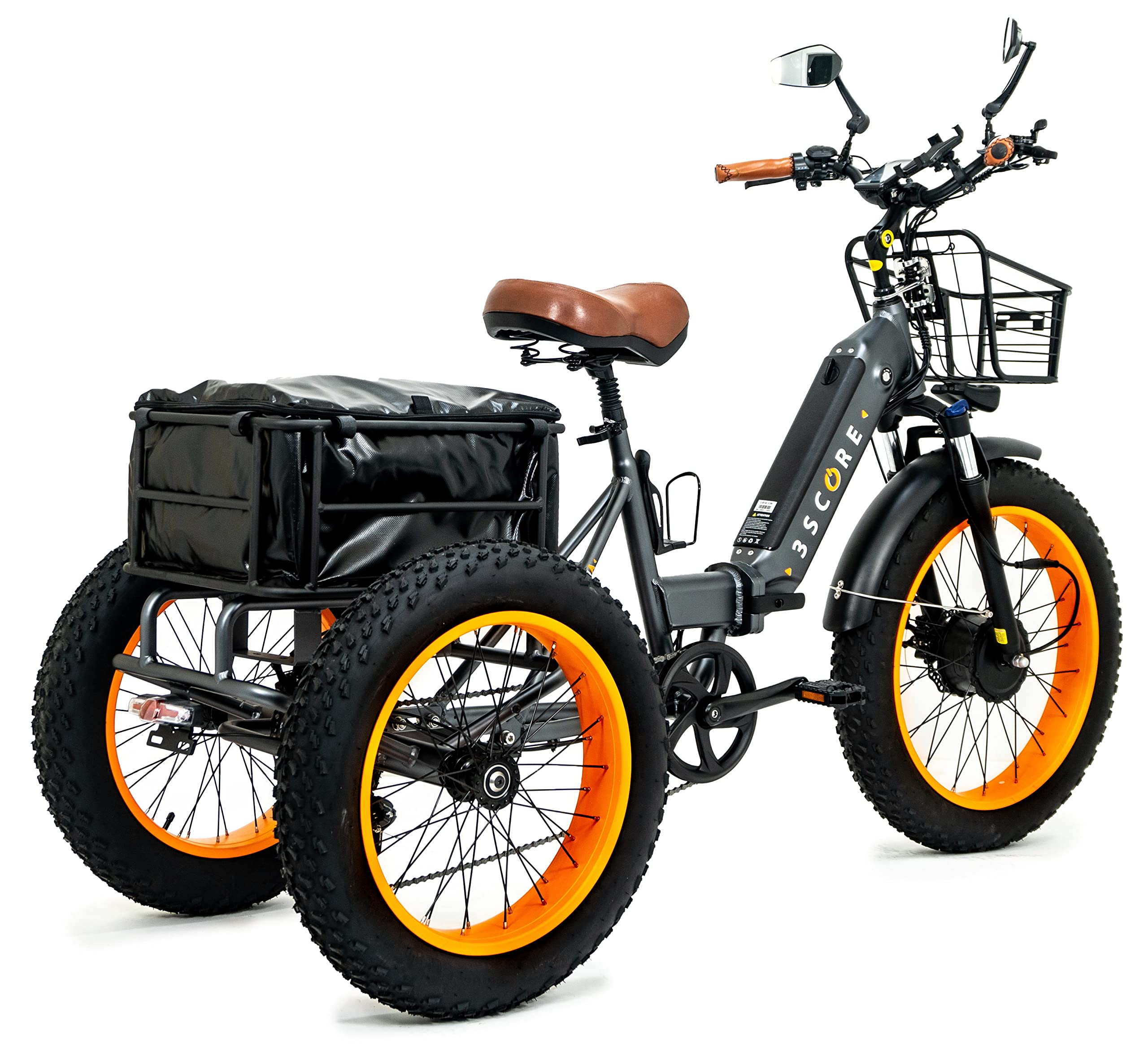 【Sports&Outdoors】Electric Fat Trike 750W Motor & 48V Lithium Rechargeable Battery - Etrike 24 Inch Fat Tire