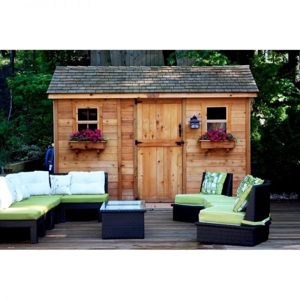 【Storage Shed】9 ft. W x 6 ft. D Solid Wood Storage Shed