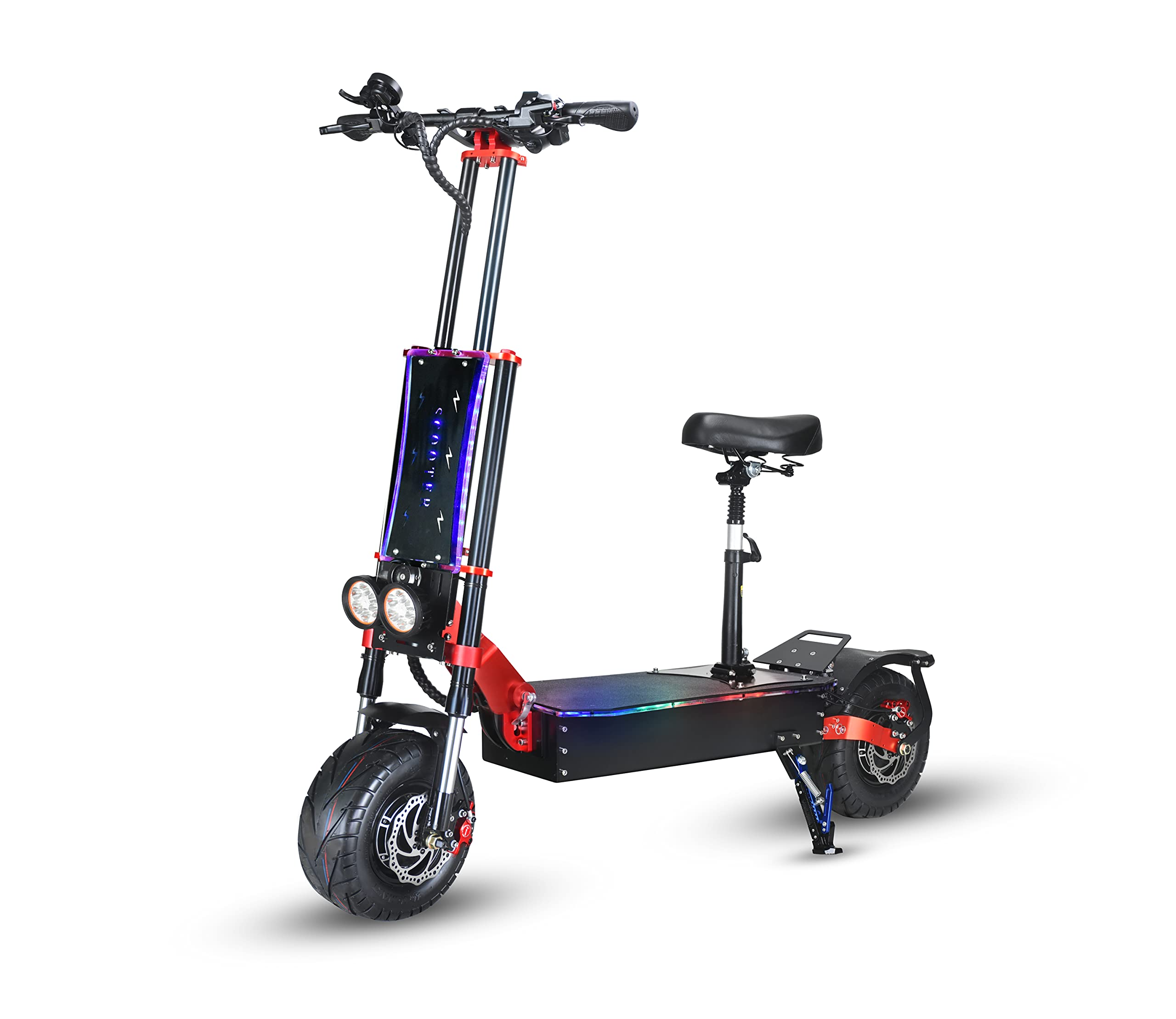 【Sports&Outdoors】Electric Scooter, Max Speed 60MPH, Total Power 8000W, 90 Mile Long Range Battery
