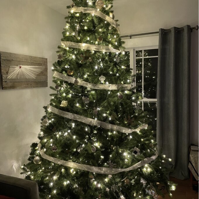 【Décor】Omusa Lighted Artificial Fir Christmas Tree