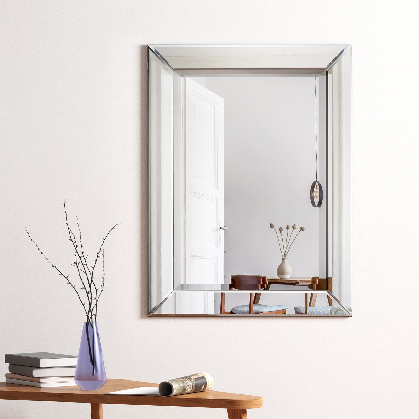 【Home Improvement】Oren Rectangle Glass Wall Mirror