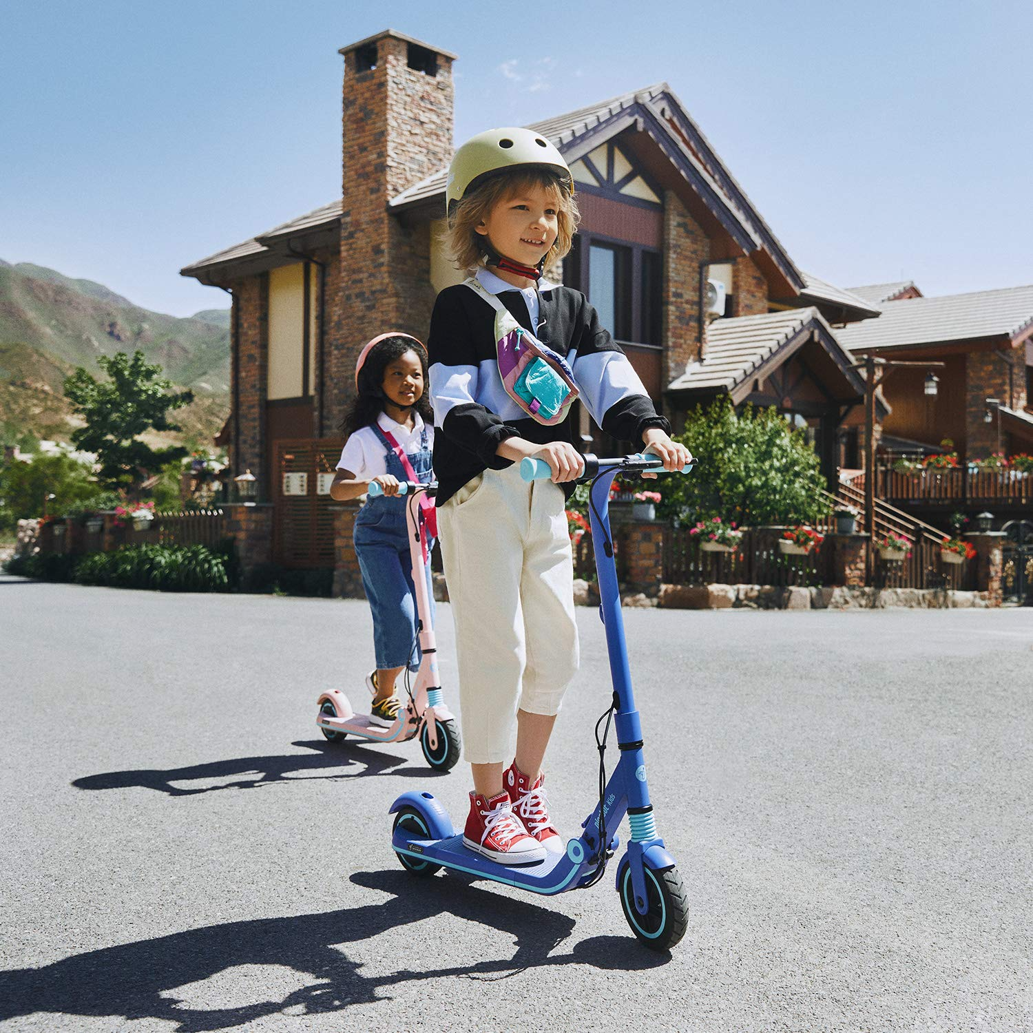 【Sports&Outdoors】Segway Ninebot Electric Kick Scooter for Kids, 6.2 Miles Range & 8.7 MPH(10, 11.2MPH)