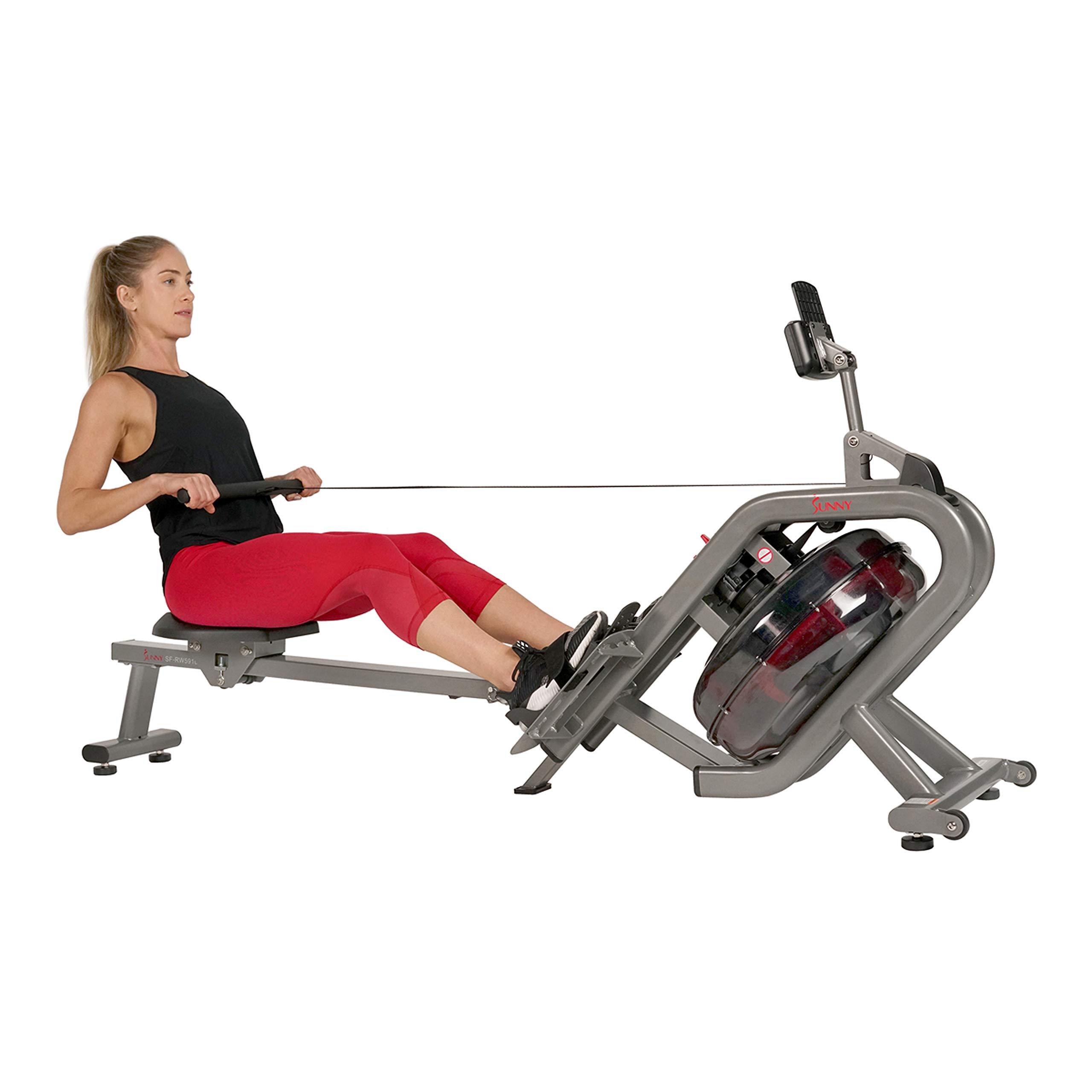 【Sports&Outdoors】Sunny Health & Fitness Phantom Hydro Water Rowing Machine