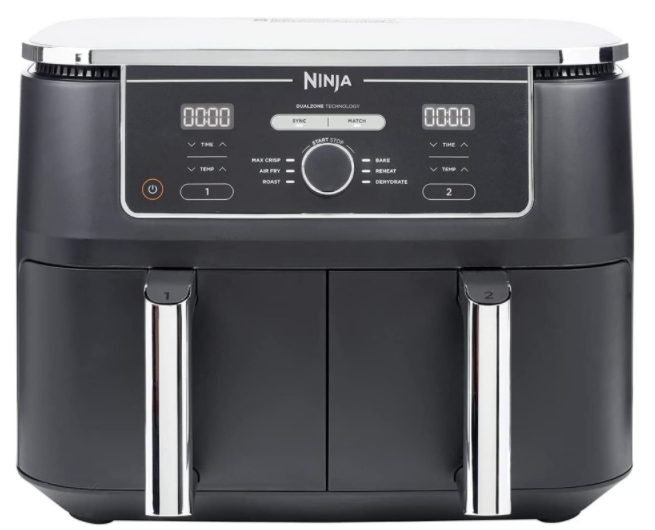 Ninja Foodi Max Dual Zone Air Fryer [AF400UK] 2-drawer, 6 cooking functions, 9.5L