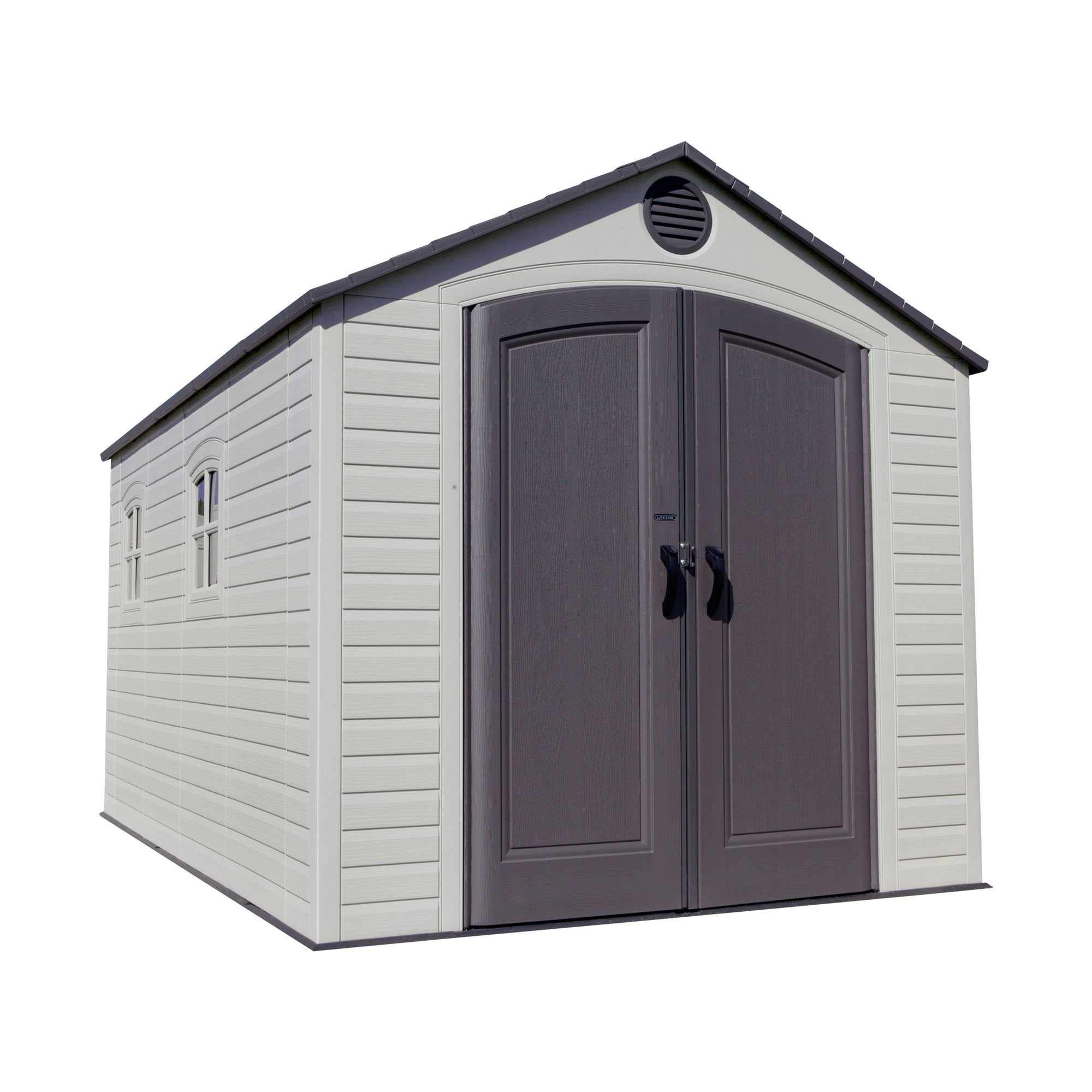 【Storage Shed】8 x 15 Ft. Outdoor Storage Shed, Desert Sand