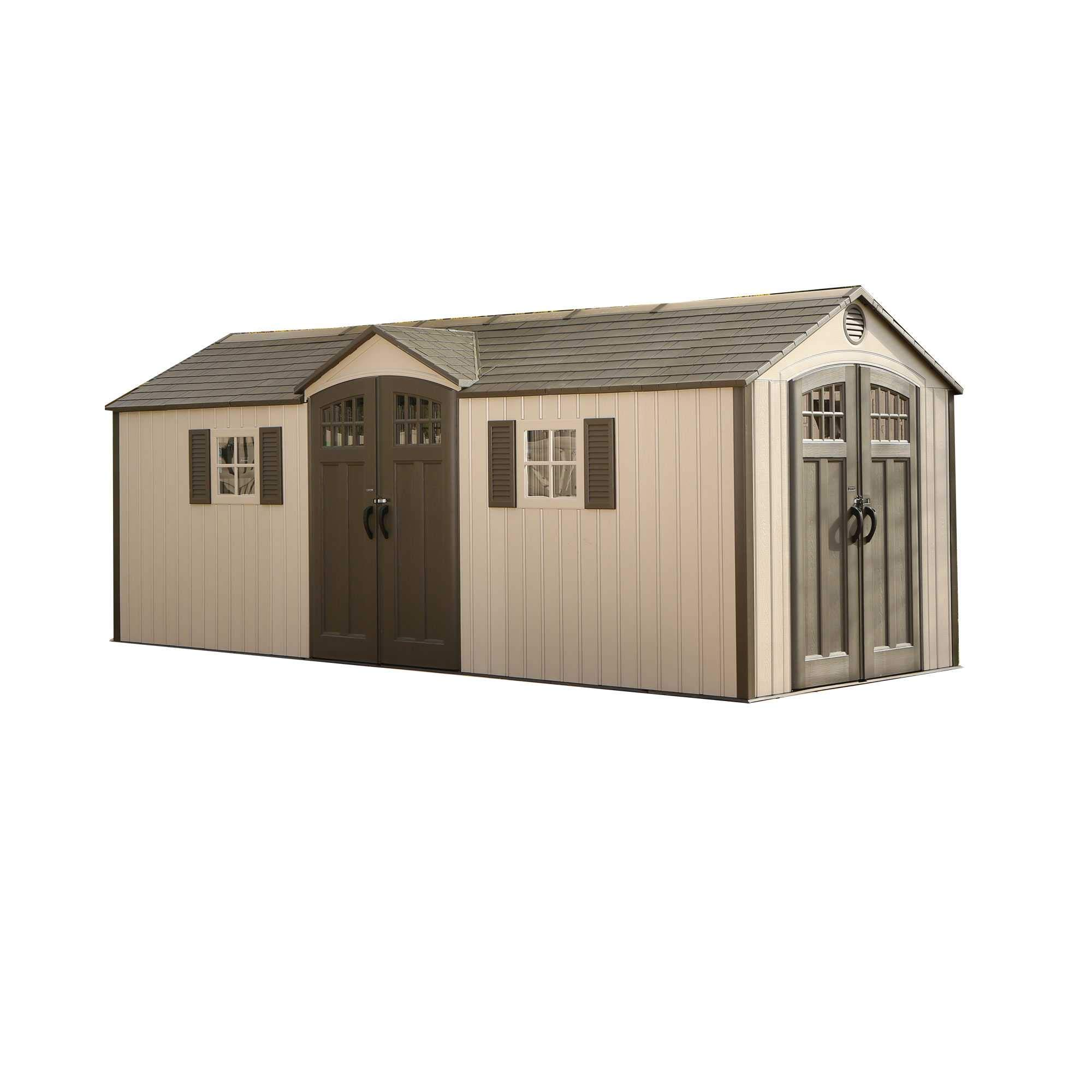 【Storage Shed】20 ft. W x 8 ft. D Plastic Storage Shed