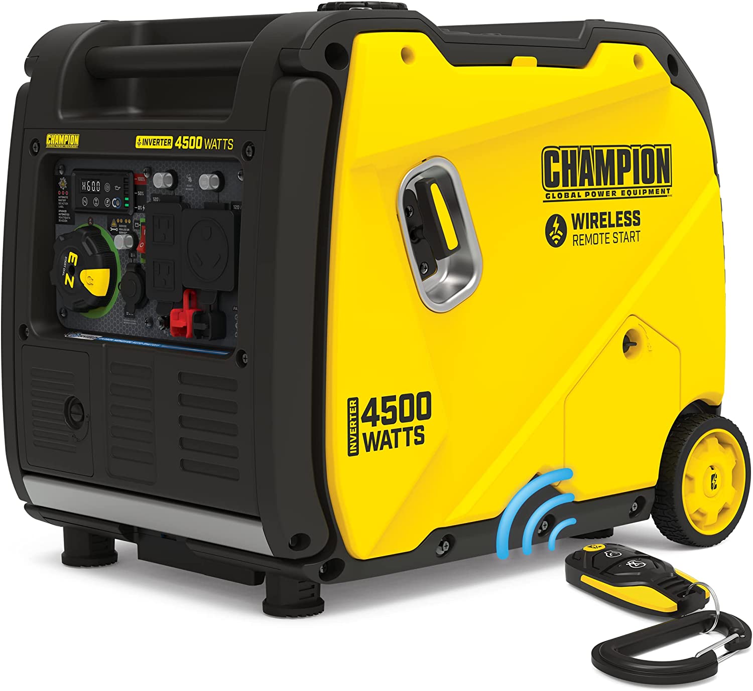Champion Power Equipment 200987 4500-Watt RV Ready Portable Inverter Generator, Wireless Remote Start