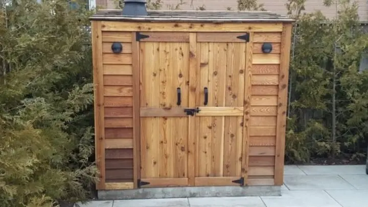 【Storage Shed】Grand Garden Chalet 6 ft. W x 3 ft. D Solid Wood Tool Shed
