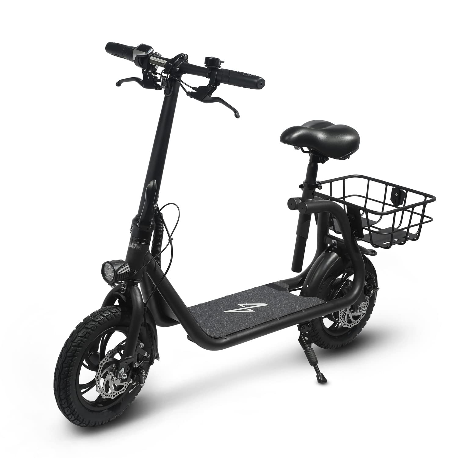 【Sports&Outdoors】Electric Scooter for Adults - Foldable Scooter with Seat & Carry Basket - 450W Brushless Motor 36V