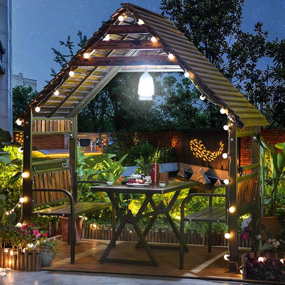 【Gazebo】Leisure Log Cabin Solid Wood Outdoor Patio Garden Pavilion Rain Proof Removable House