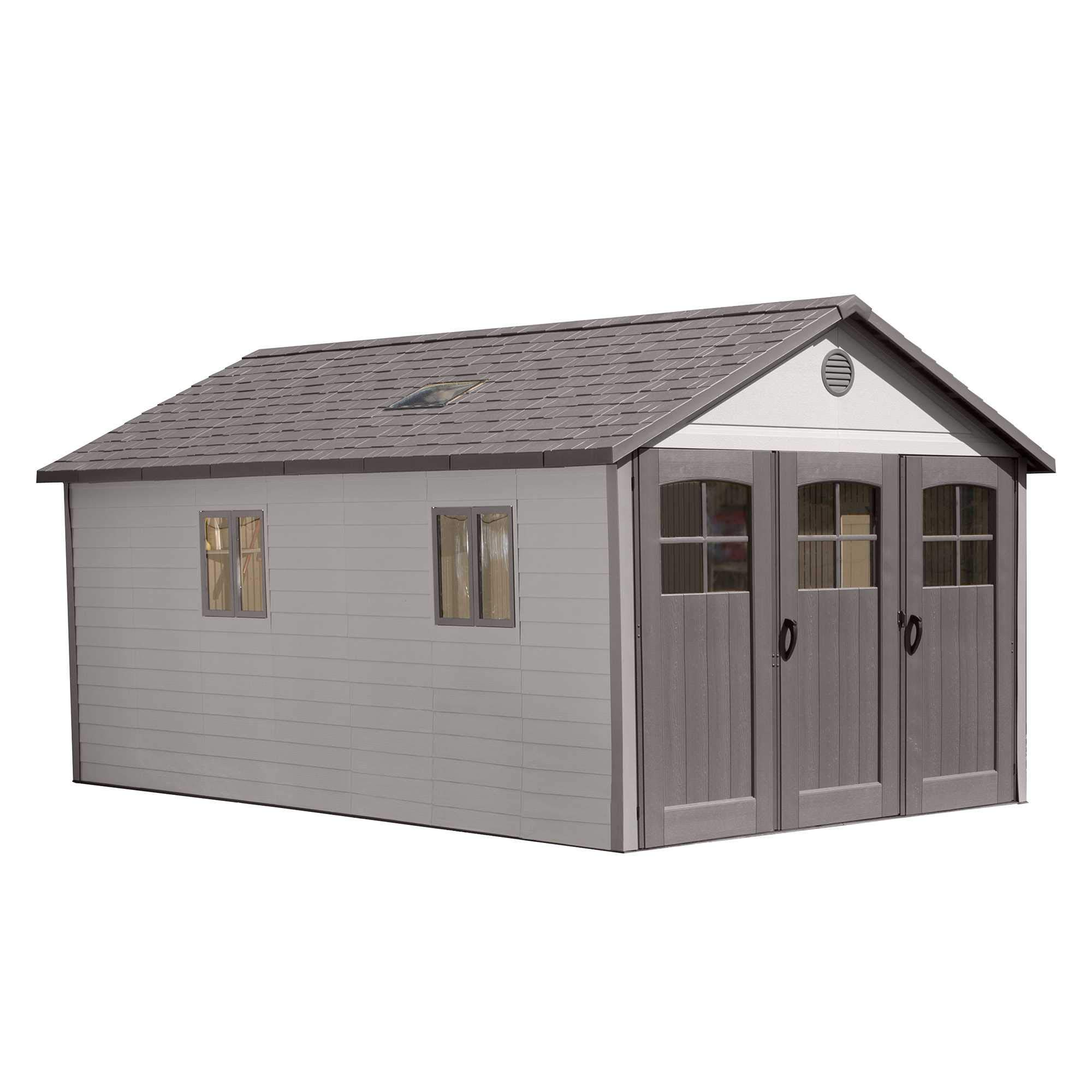 【Storage Shed】11x18.5 Ft. Outdoor Storage Shed, Desert Sand