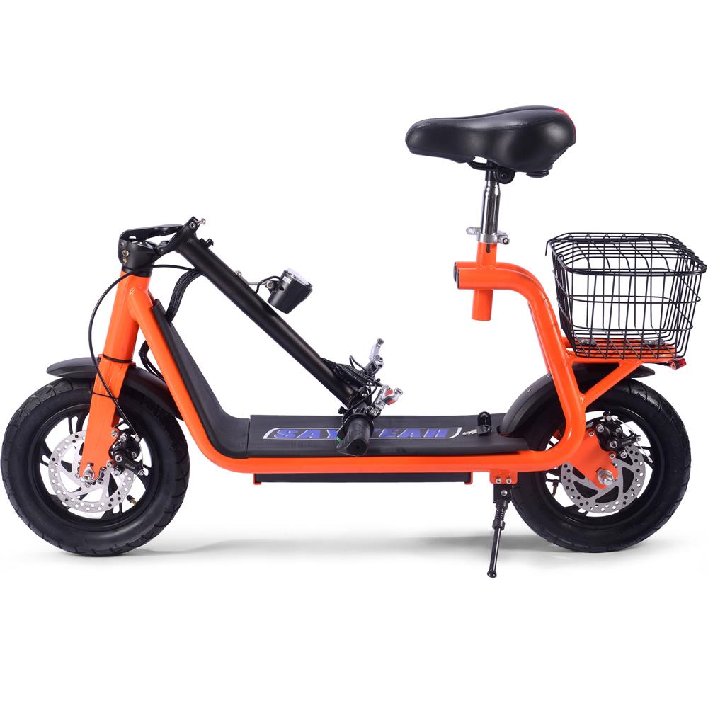 MotoTec Metro 36v 350w Lithium Electric Scooter Orange