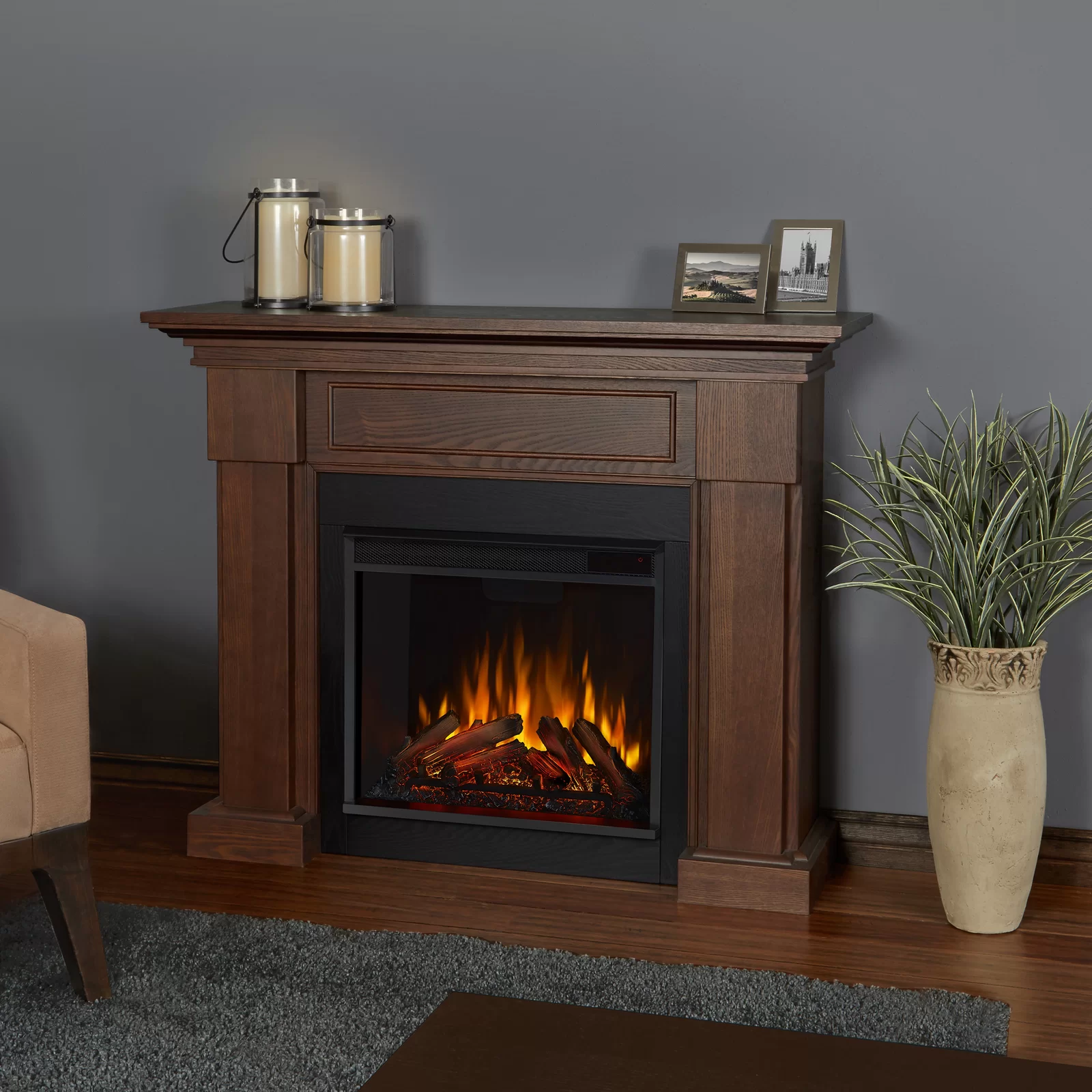 【Home Improvement】Hillcrest 48.4'' W Electric Fireplace