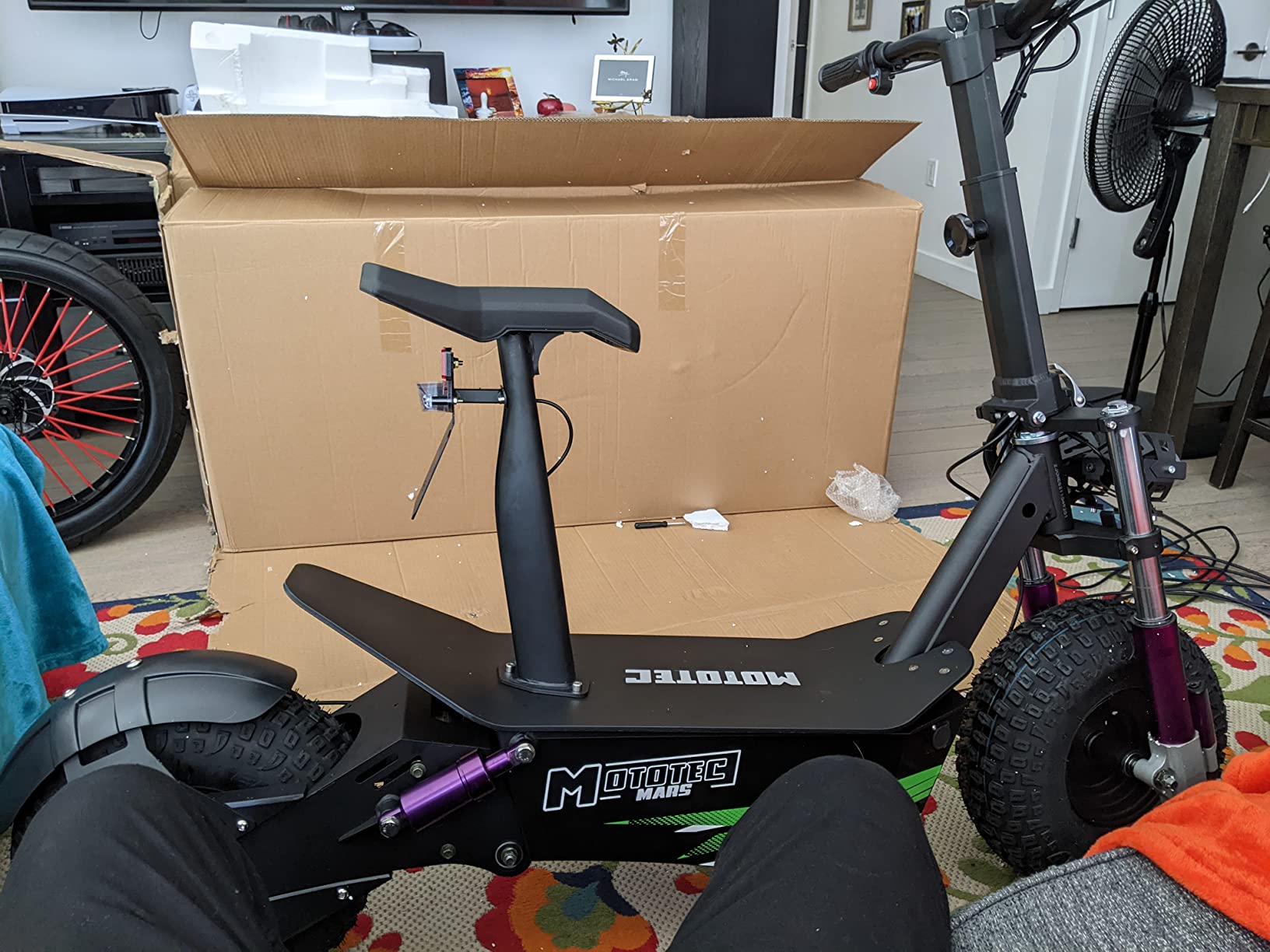 【Bicycle】Electric Fat Tire Scooter - Foldable 2500W Motor Adults Off Road Scooters - 48V20Ah Lithium Ion